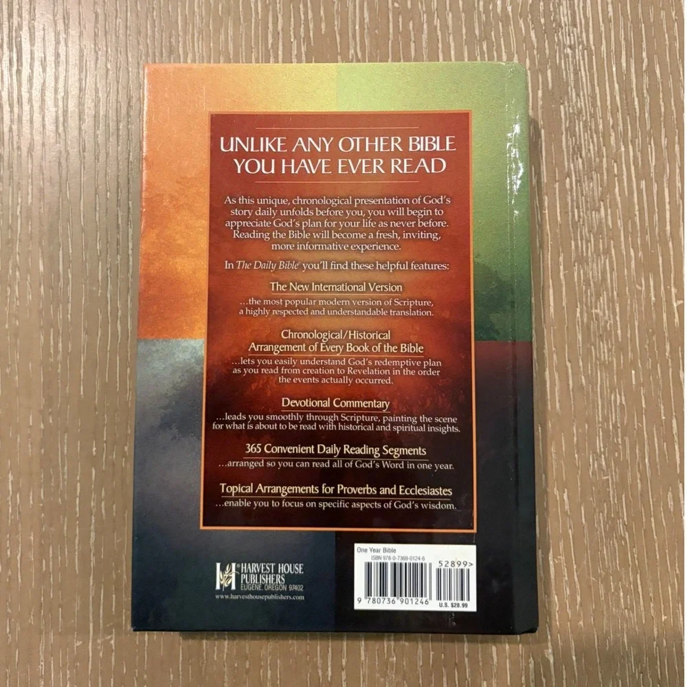 The Daily Bible In Chronological Order 365 Daily Readings NIV F LaGard Smith HC